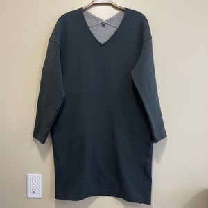 Uniqlo Women’s Army Green V Neck Sweater Dress